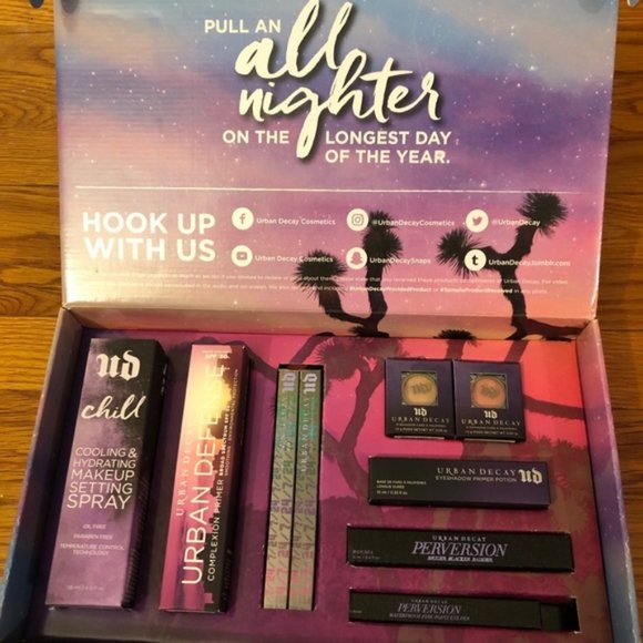 New Urban Decay Pull An All Nighter Makeup Set - Picture 1 of 5